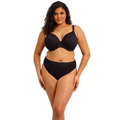 Elomi Bazaruto Plunge Bikini Top in Black - Front View