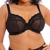 Elomi Charley Stretch Plunge Bra in Black - Front View