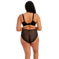 Elomi Lucie Stretch Plunge Bra in Black - Back View