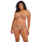 Elomi Matilda Plunge Bra in Cafe Au Lait - Front View