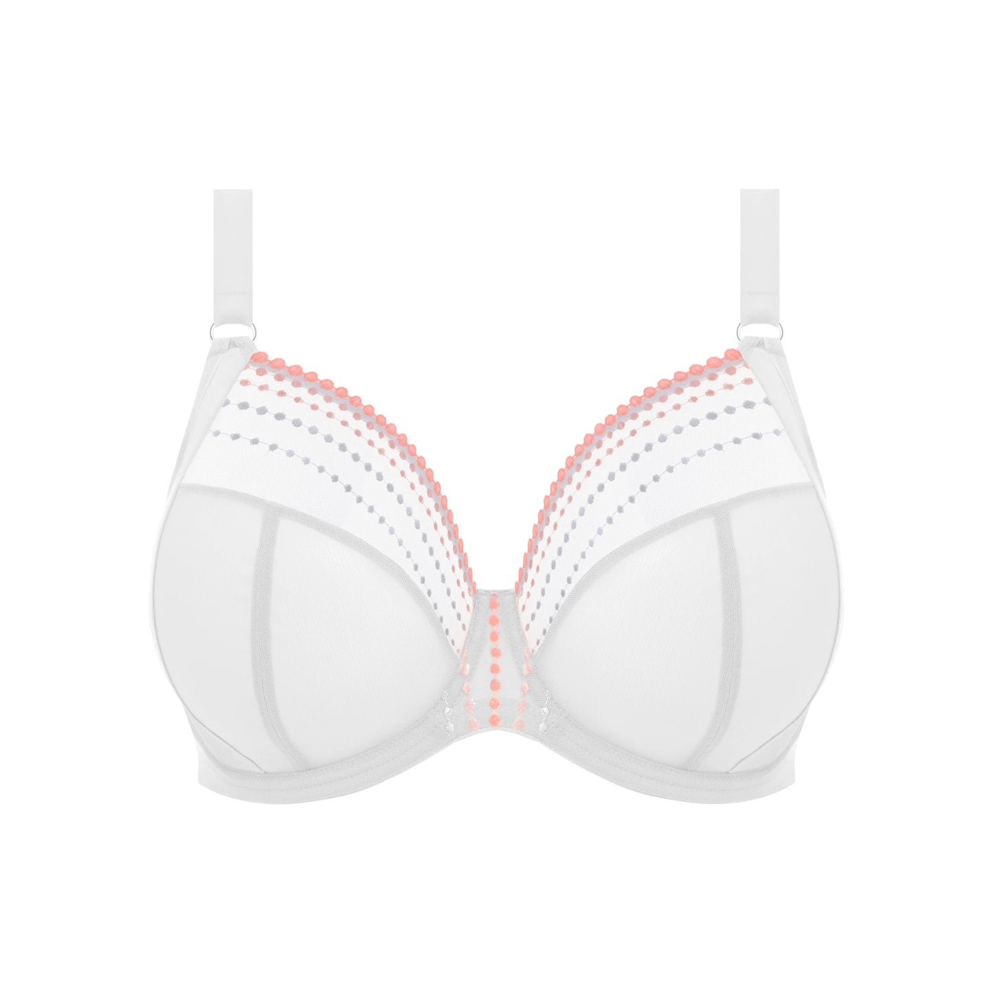Elomi Matilda Plunge Bra in White - Cut Out