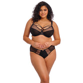 Elomi Sachi Plunge Bra in Black - Front View