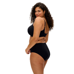 Elomi Smooth Moulded Bra in Black - Side View
