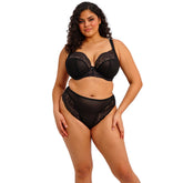 Elomi Tiernie Brief in Black - Front View