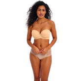 Freya Deco Molded Strapless Bra in Nude - Front View