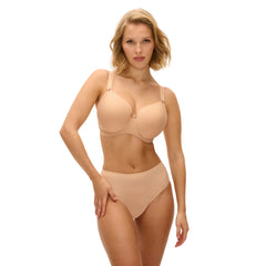 Freya Idol Moulded Balcony Bra in Nude - Front View