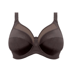 Goddess Keira Banded Bra in Chocolate - Cut Out