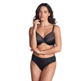 Wacoal Back Appeal Black Classic Underwire Bra in Black - Front View