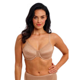 Wacoal Back Appeal Classic Underwire Bra in Praline - Close Up