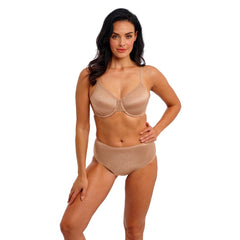 Wacoal Back Appeal Classic Underwire Bra in Praline - Front View