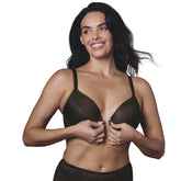Wacoal Back Appeal Front Fastener Bra in Black - Close Up