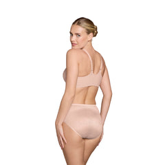 Wacoal Back Appeal Front Fastener Bra Rose Dust - Back View