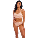 Wacoal Back Appeal Wire Free Bra in Rose Dust - Front View