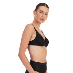 Berlei Barely There Lace Contour Bra in Black - Side View