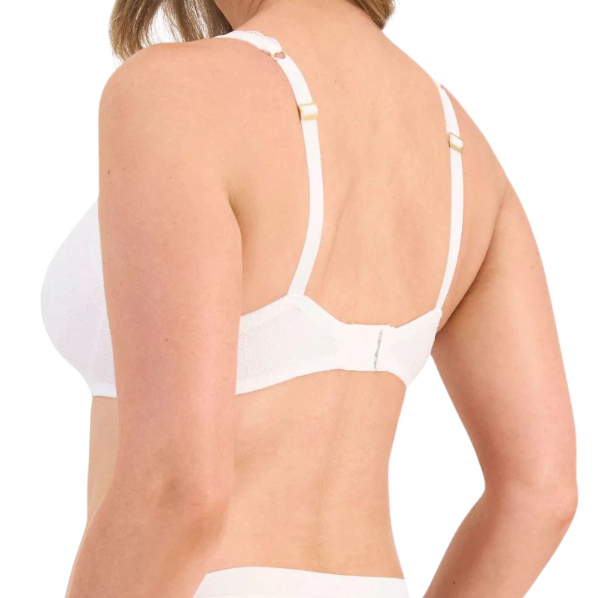 Berlei Barely There Lace Contour Bra in White - Back View