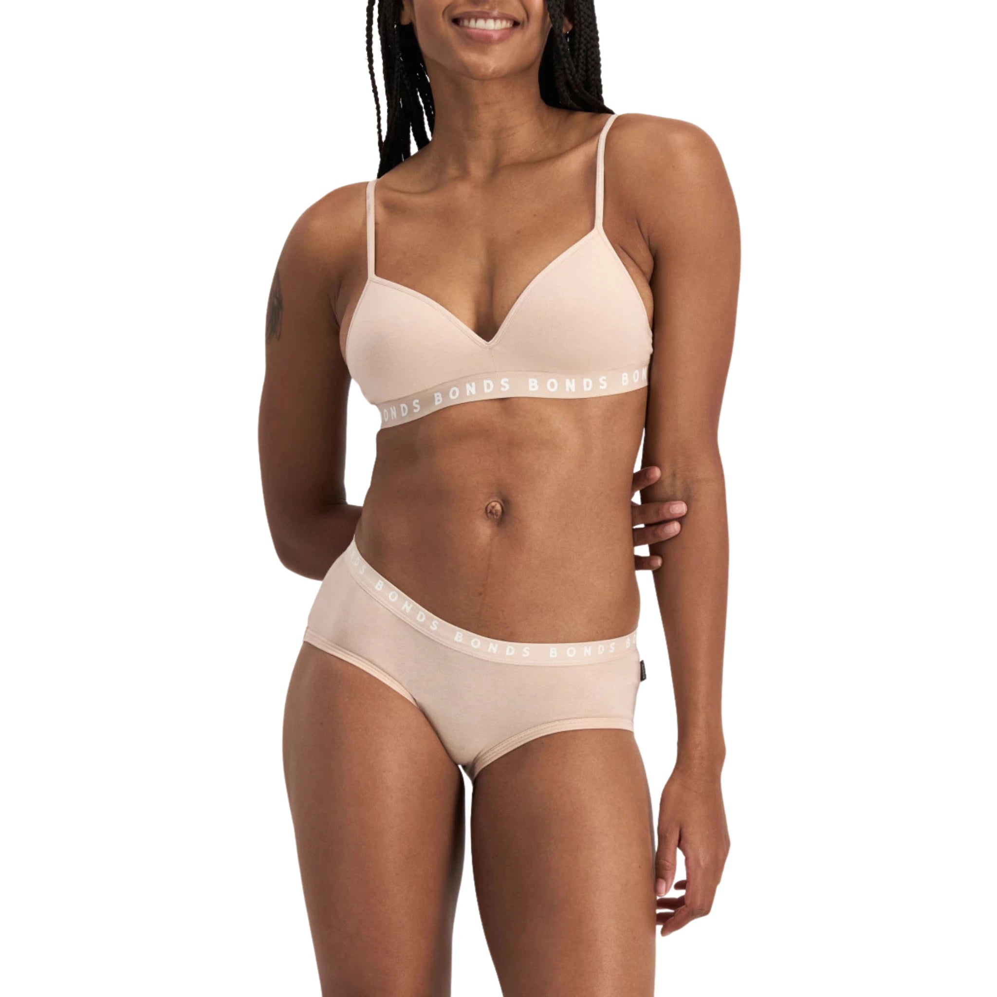 Bonds Hipster Flex It Wirefree Bra in Base Blush - Front View