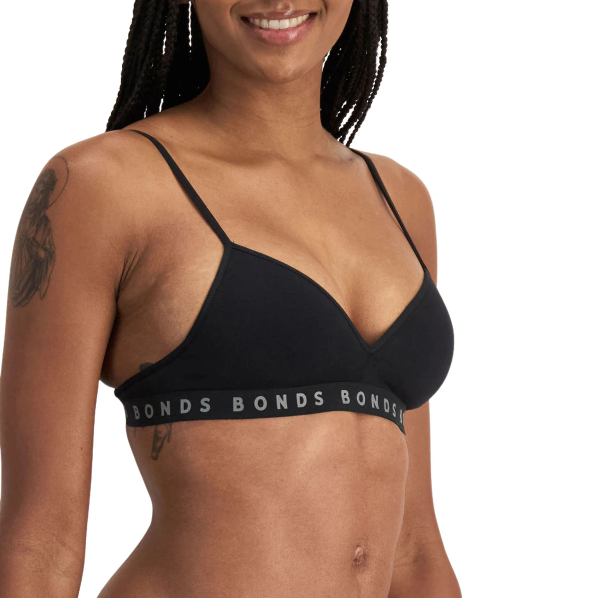 Bonds Hipster Flex It Wirefree Bra in Black - Close Up