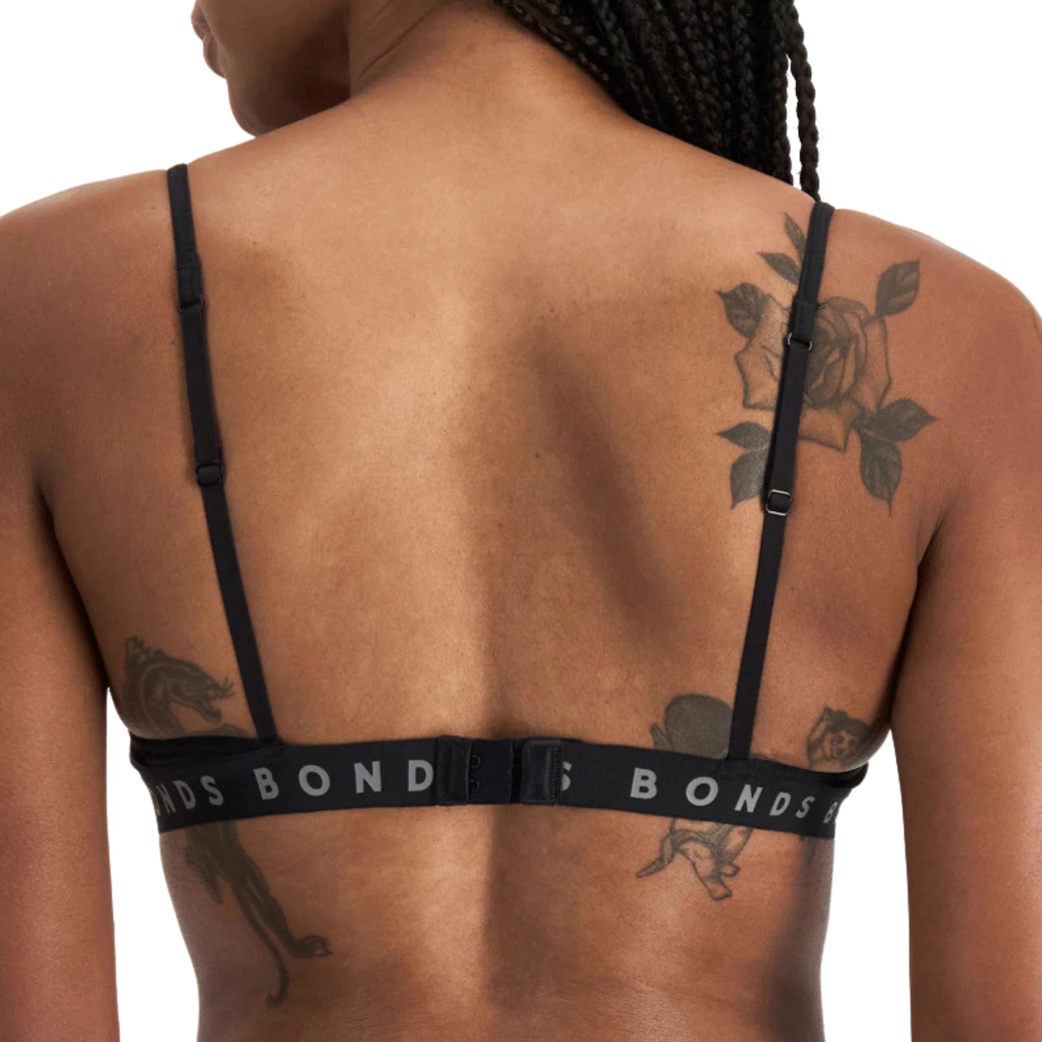 Bonds Hipster Flex It Wirefree Bra in Black - Back View