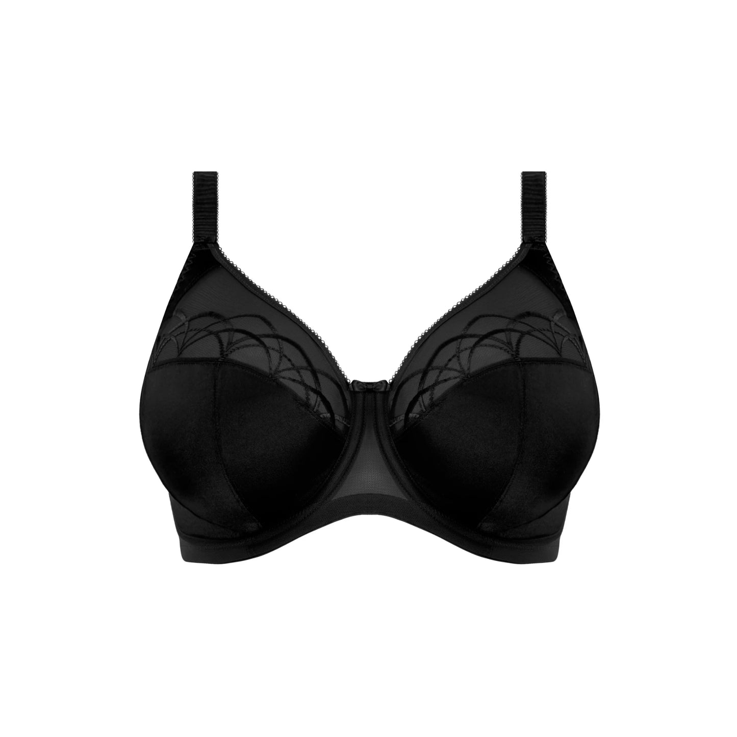 Elomi Cate Full Cup Banded Bra in Black - Cut Out