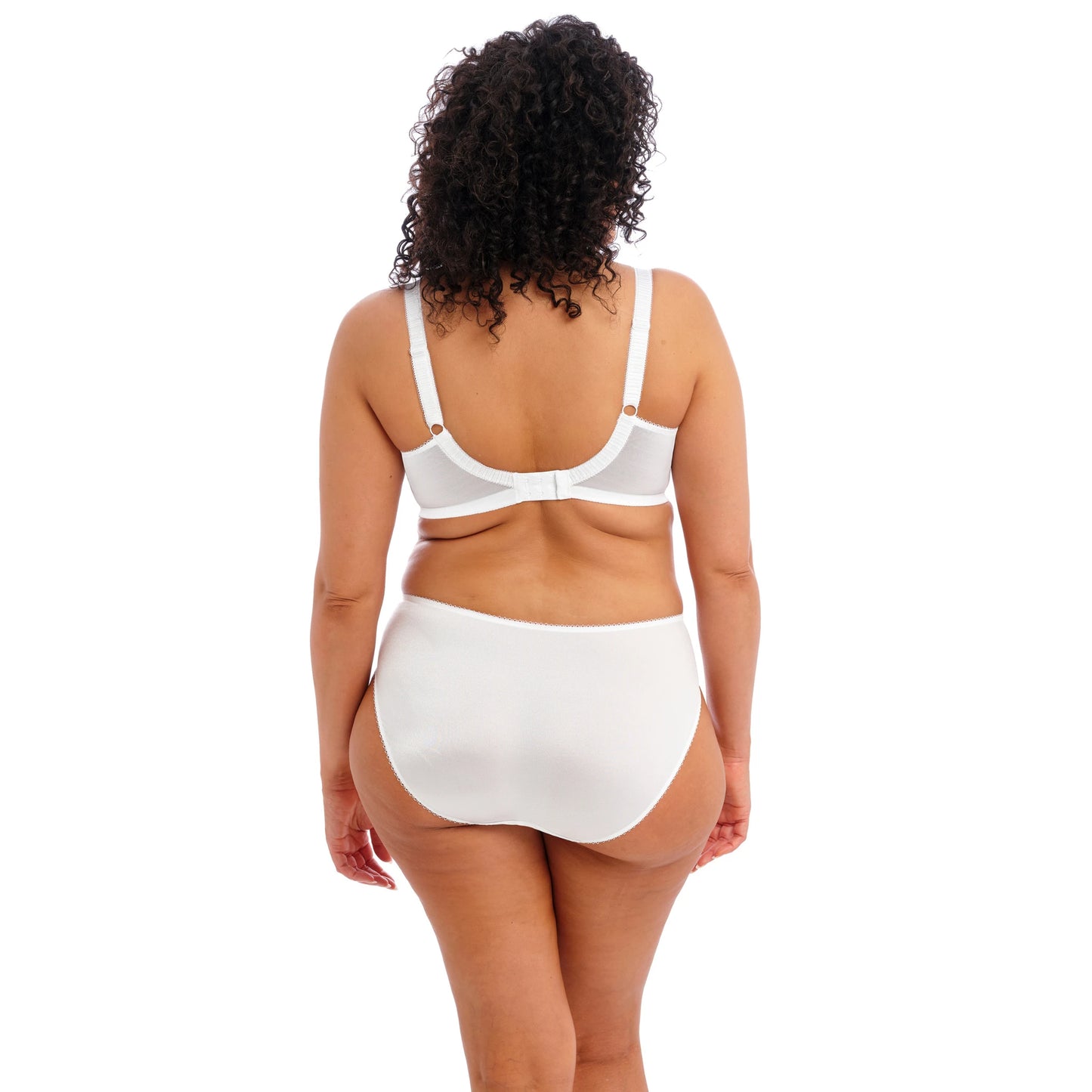 Elomi Cate Full Cup Banded Bra in White - Back View
