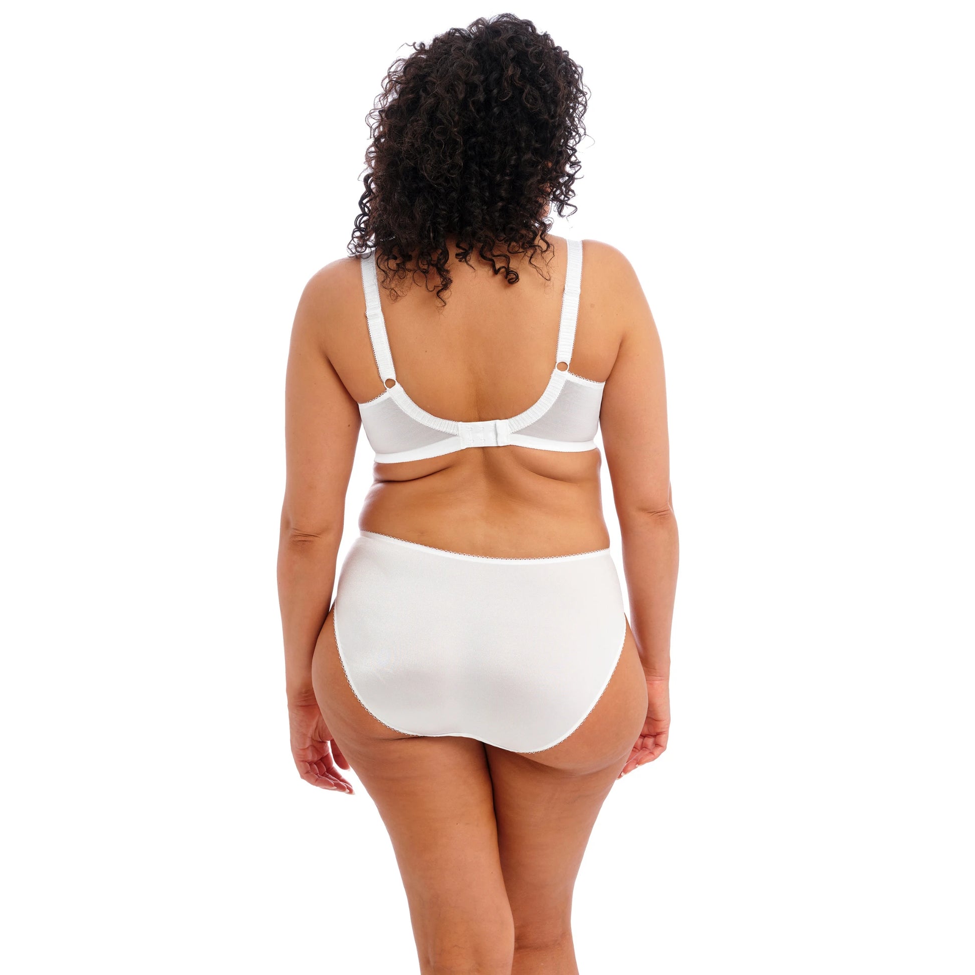 Elomi Cate Full Cup Banded Bra in White - Back View