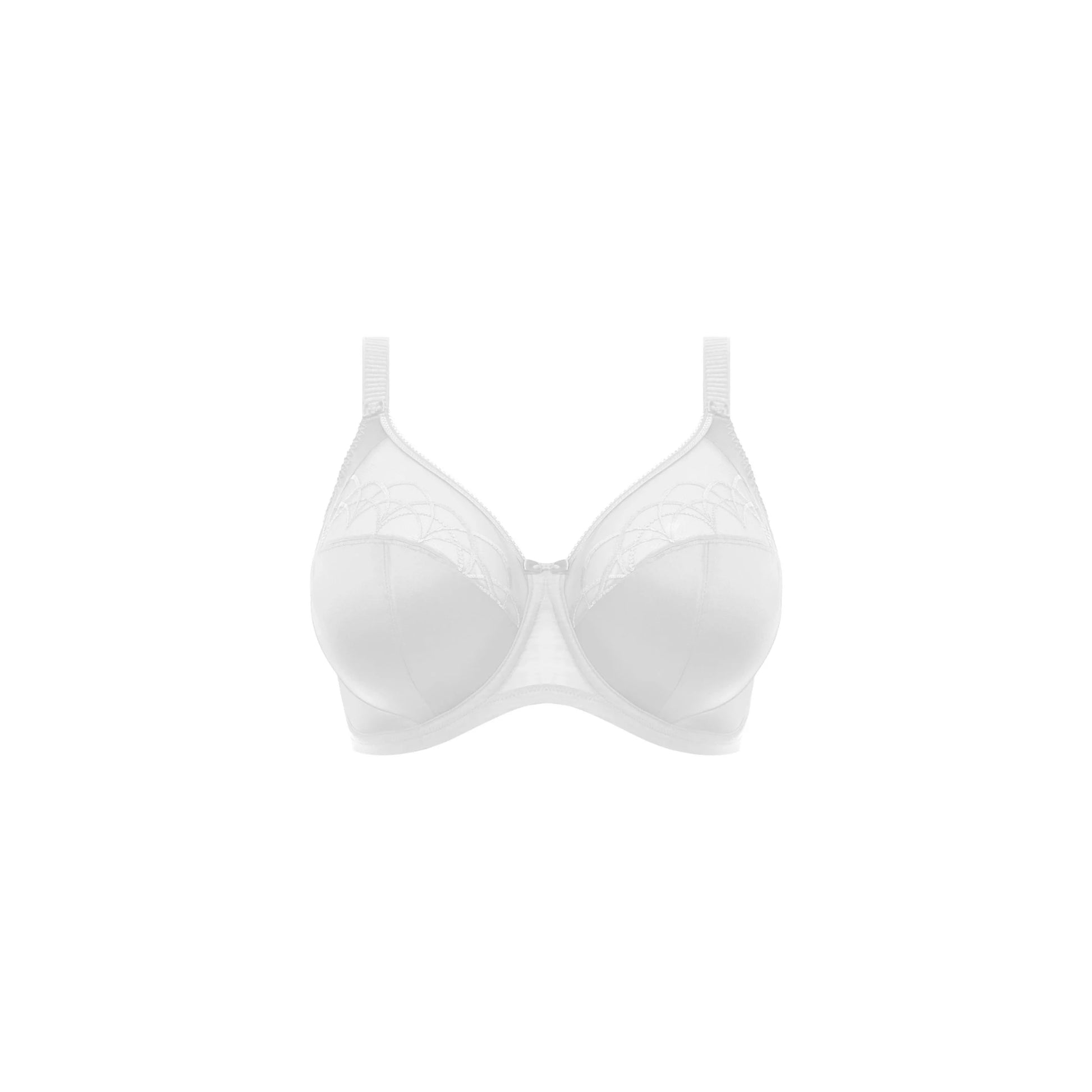 Elomi Cate Full Cup Banded Bra in White - Cut Out