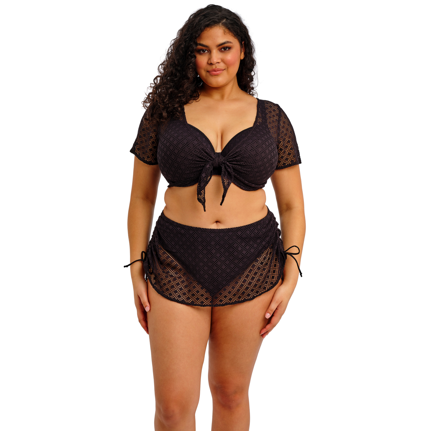 Elomi Bazaruto Adjustable Skirted Bikini Brief - Black