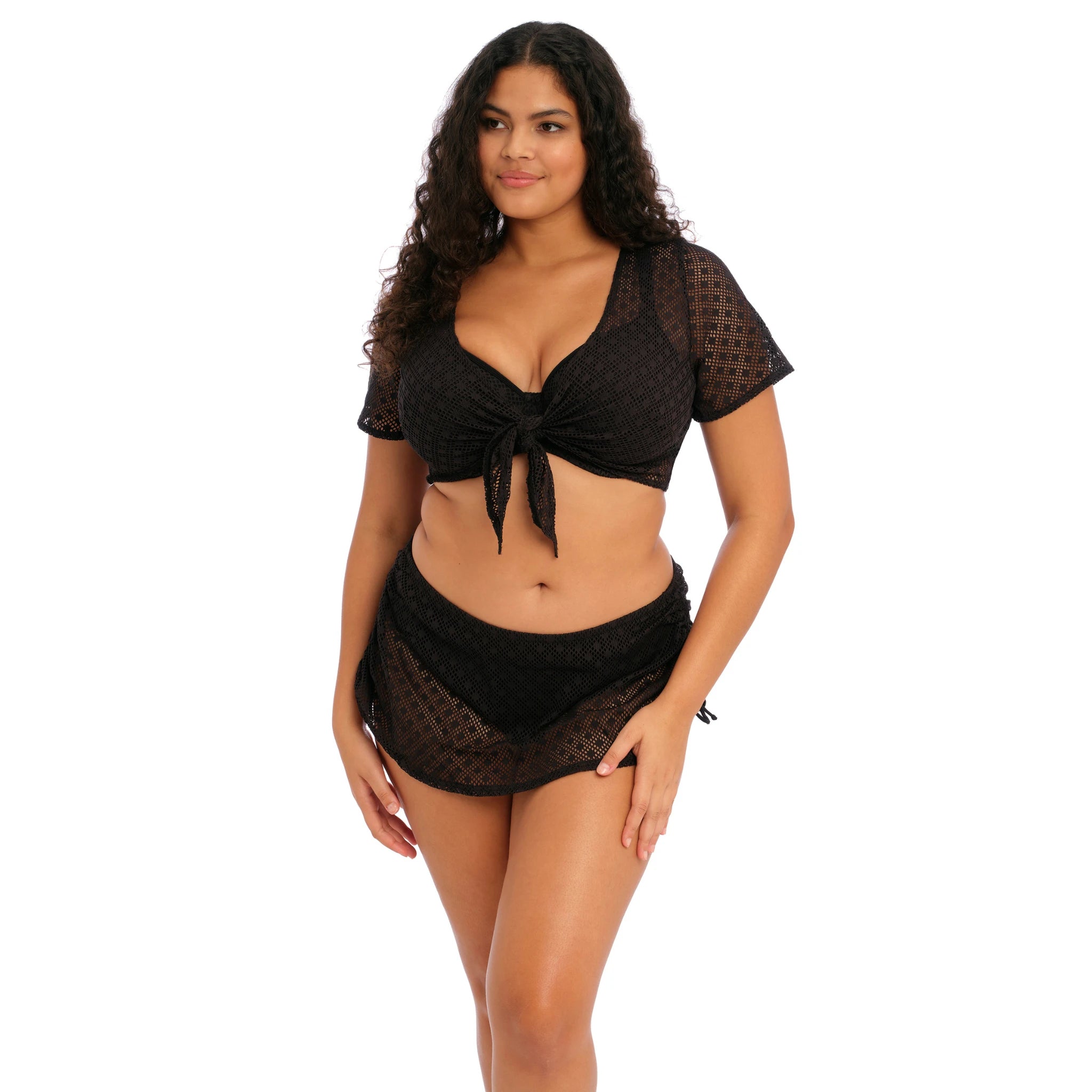 Elomi Bazaruto Beach Top in Black - Front View