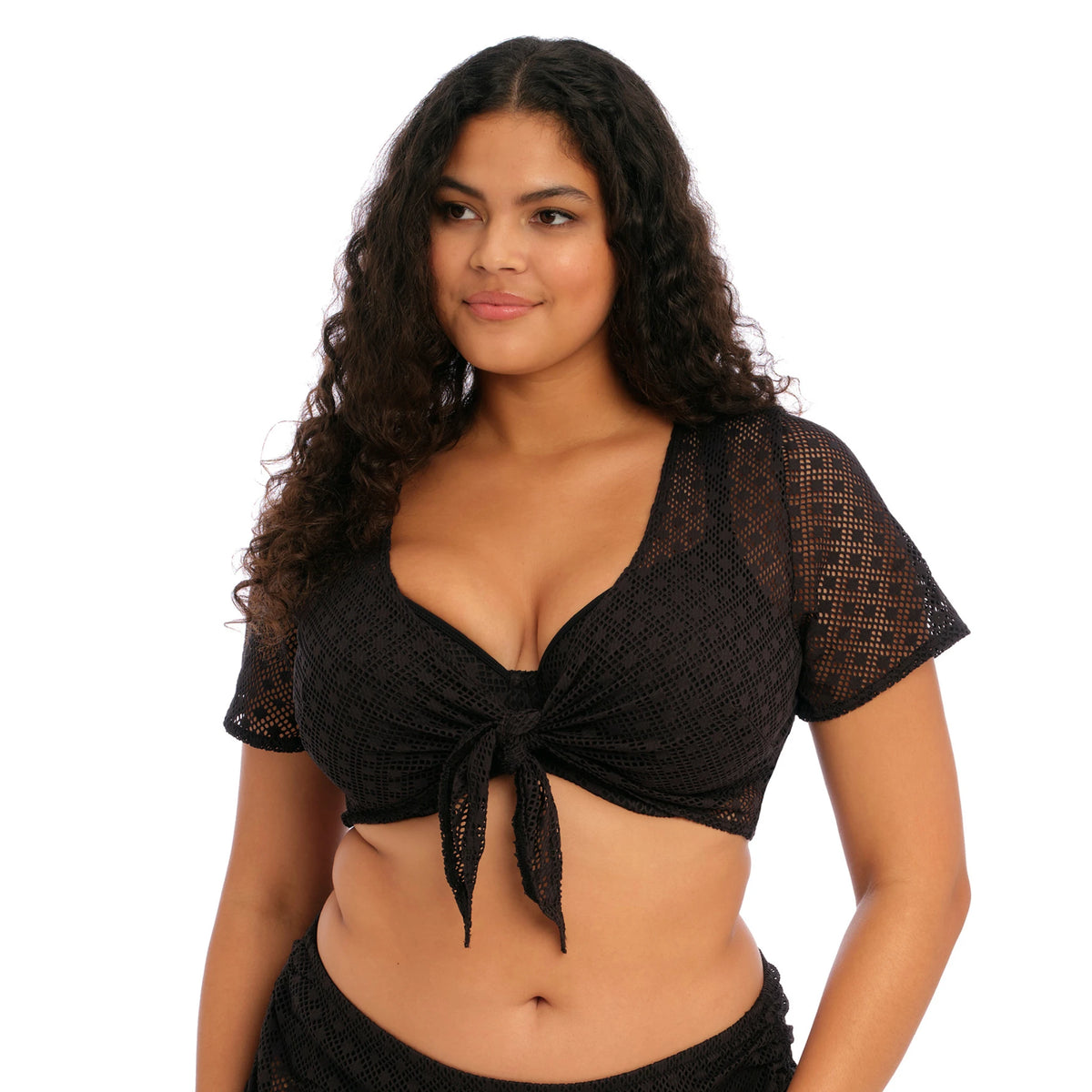 Elomi Bazaruto Beach Top in Black - Close Up