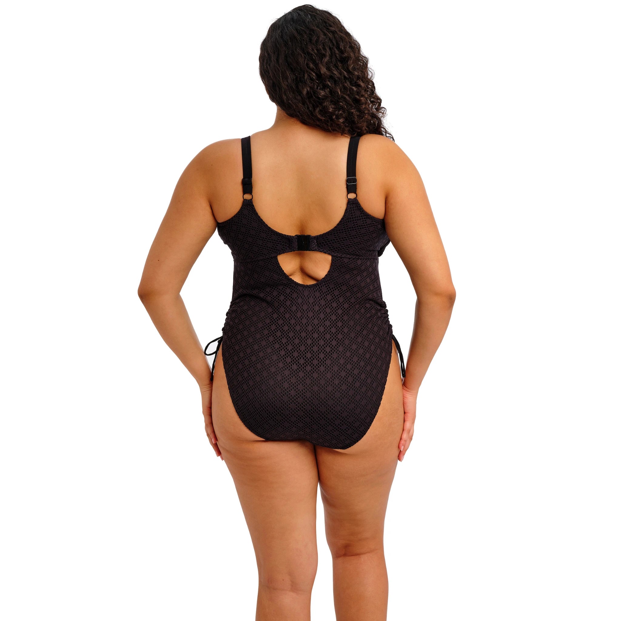Elomi Bazaruto Non Wired Swimsuit in Black - Back View