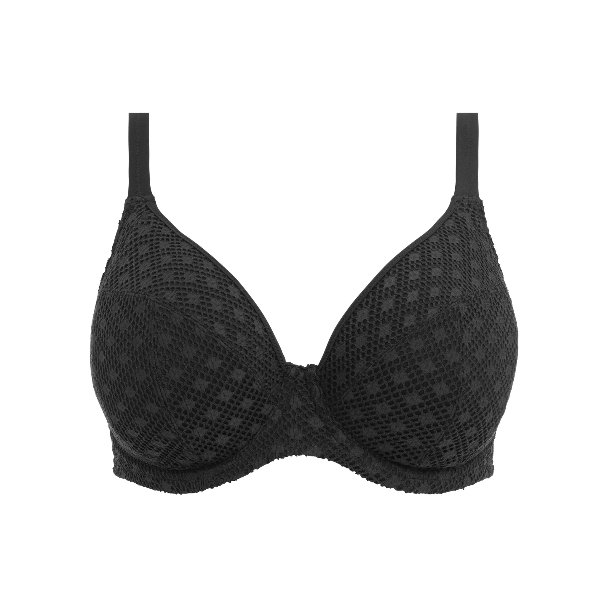 Elomi Bazaruto Plunge Bikini Top in Black - Cut Out