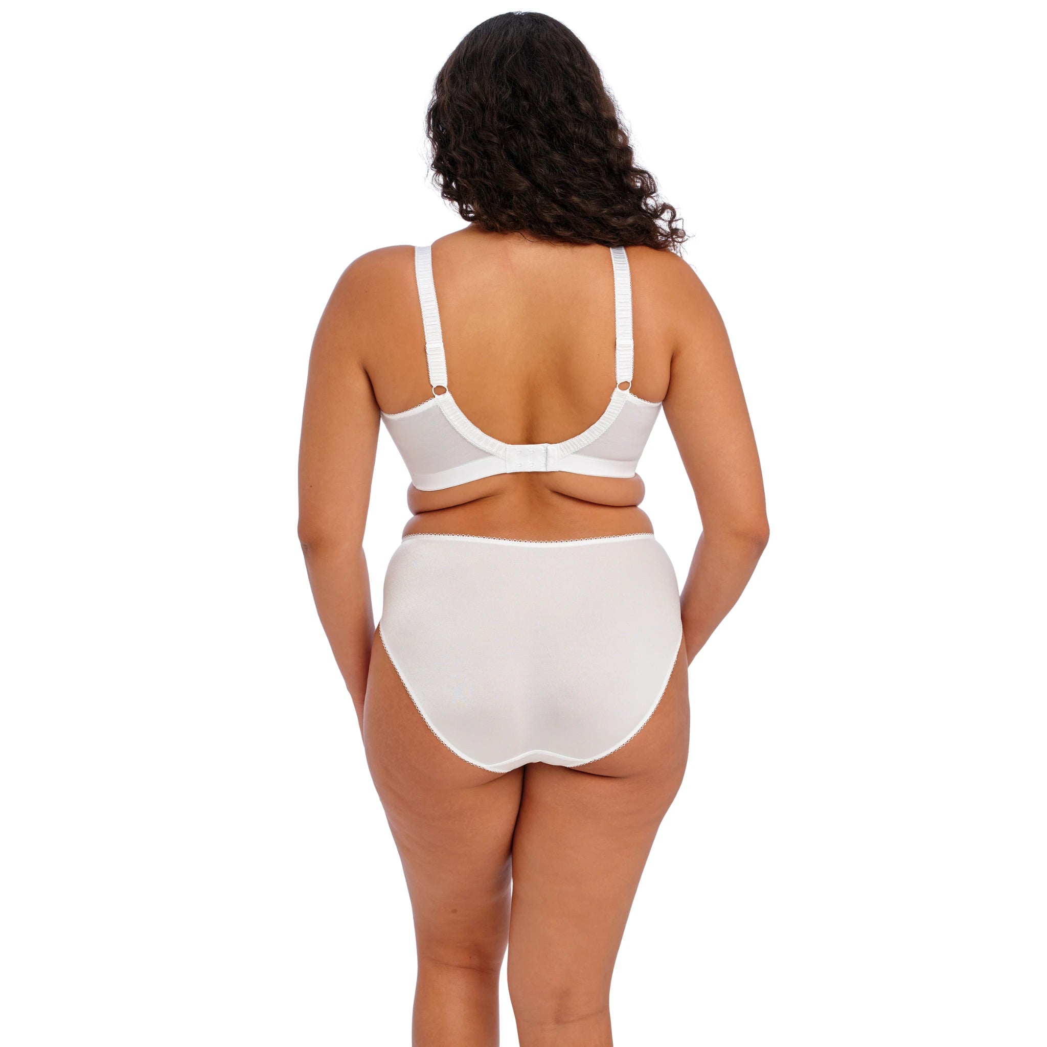 Elomi Cate Brief in White - Back View