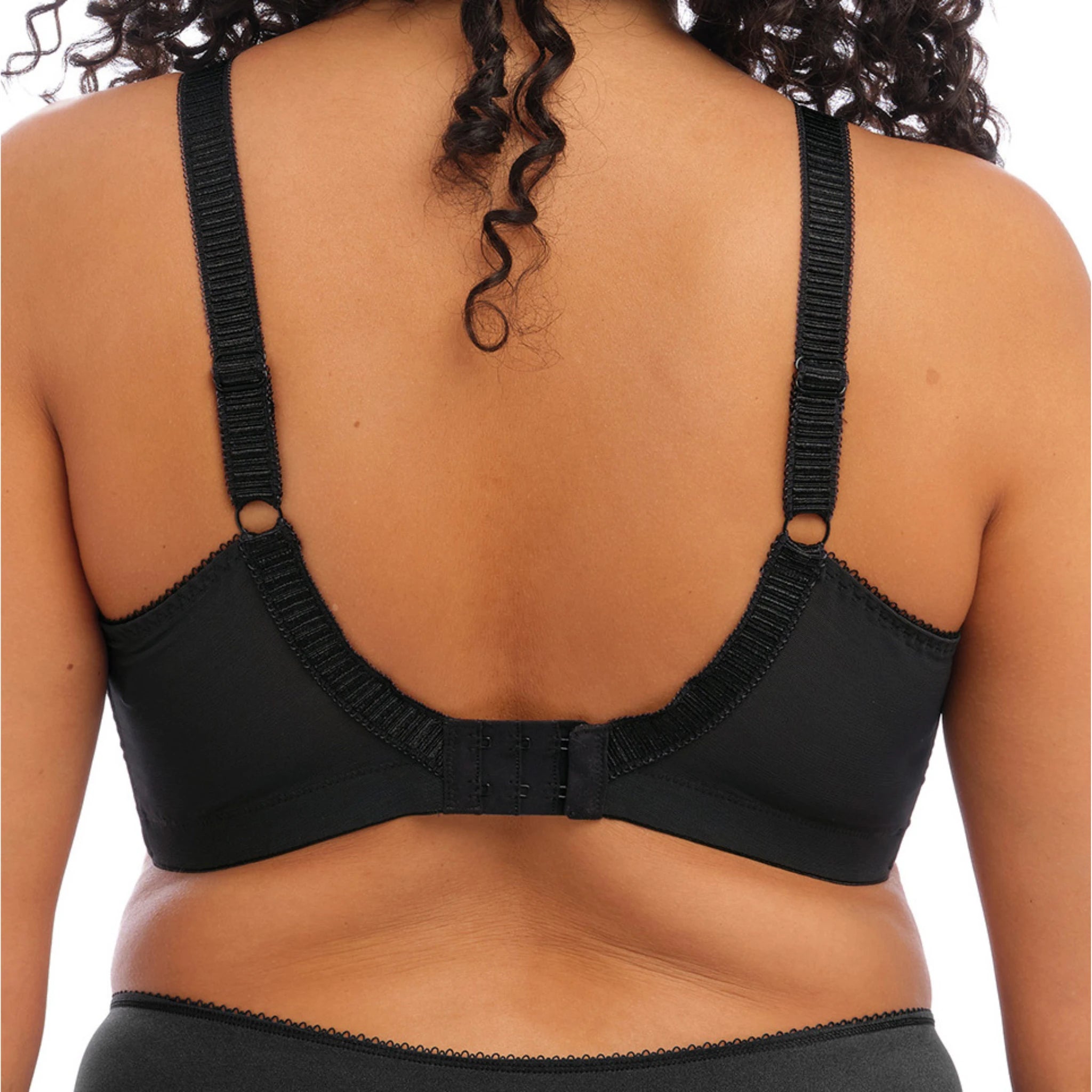 Elomi Cate Soft Cup Bra in Black - Back View