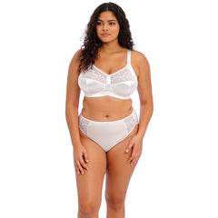 Elomi Cate Soft Cup Bra in White - Front View