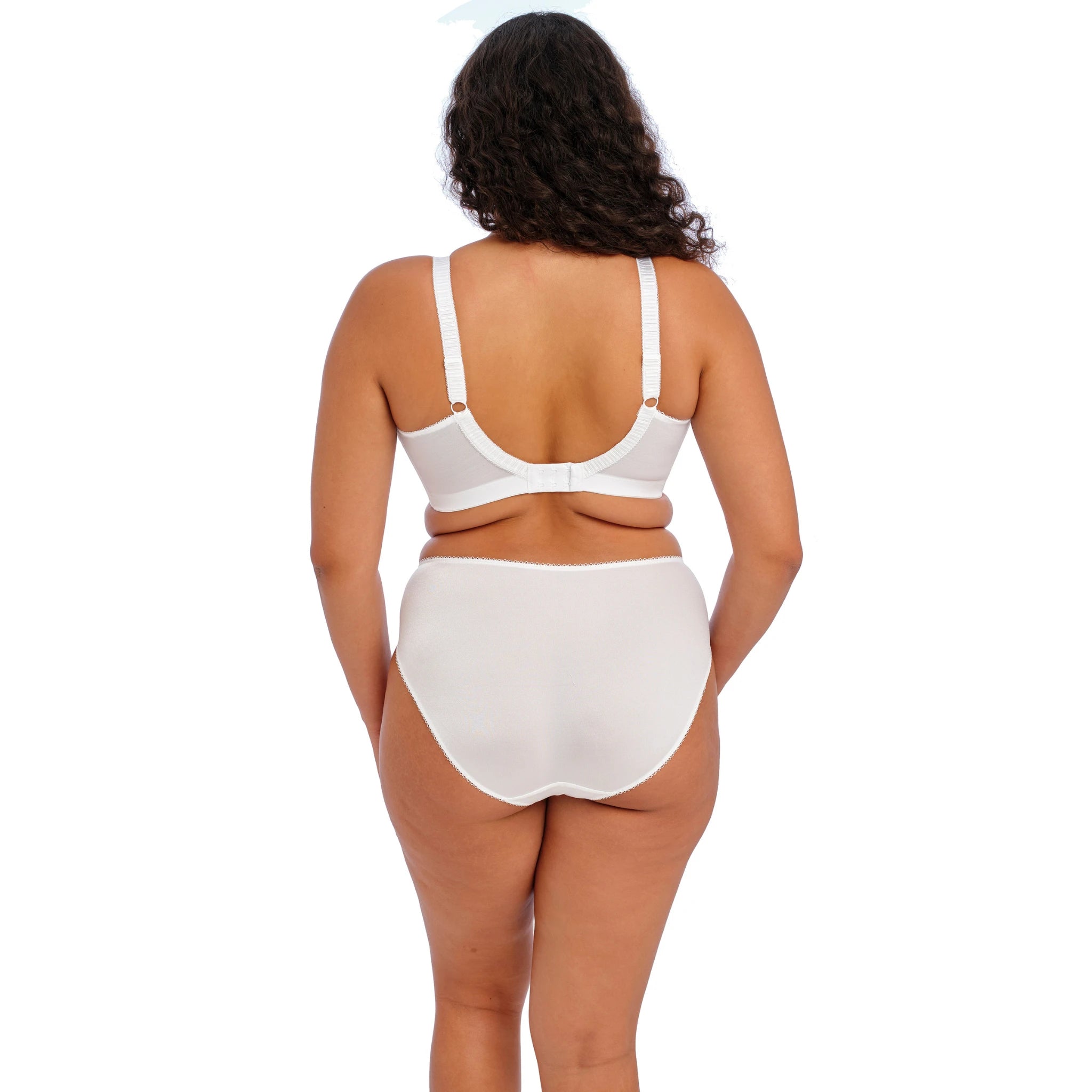 Elomi Cate Soft Cup Bra in White - Back View