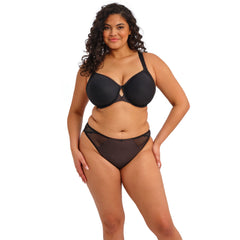 Elomi Charley Bandless Spacer Moulded Bra in Balck - Front View