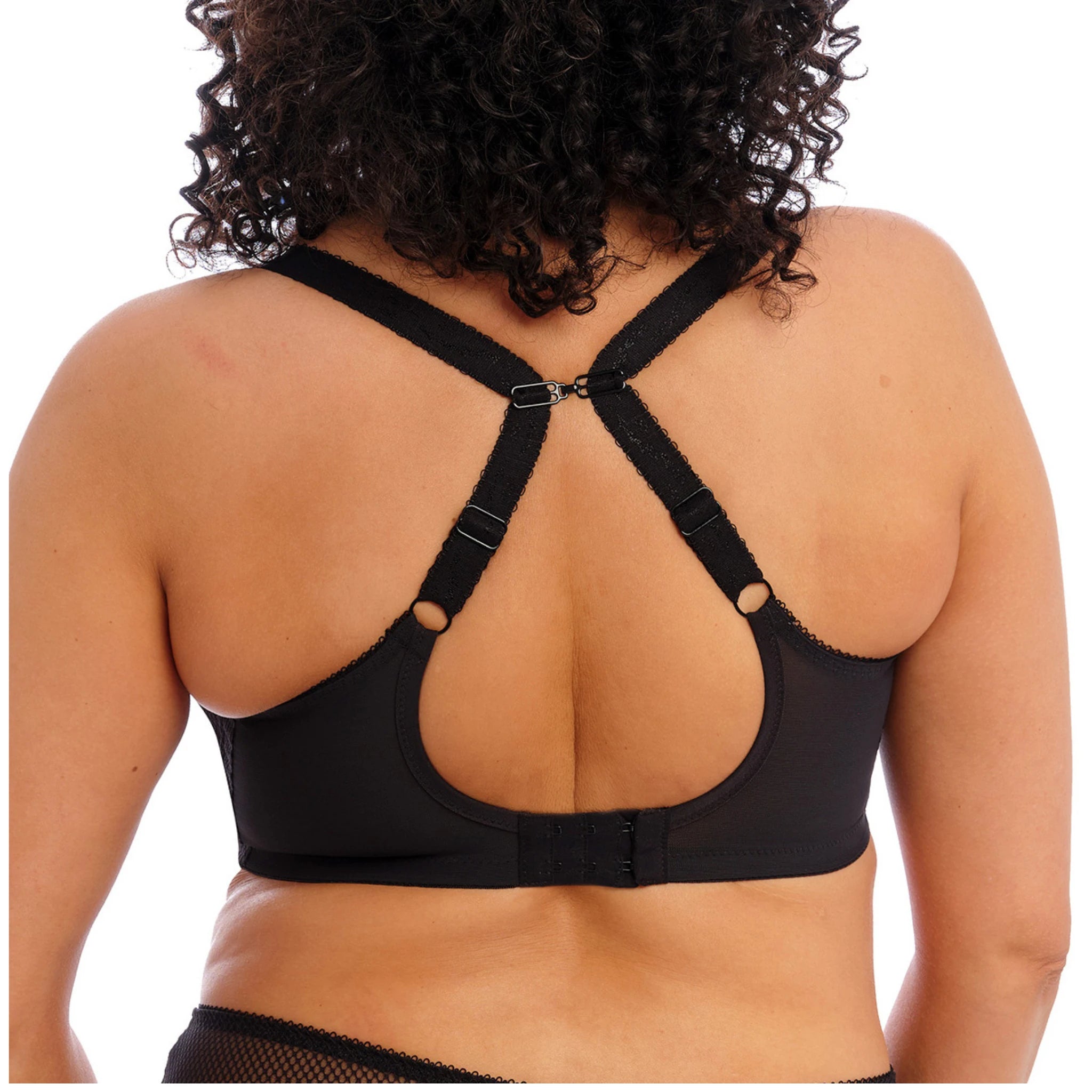 Elomi Charley Stretch Plunge Bra in Black - Racer Back