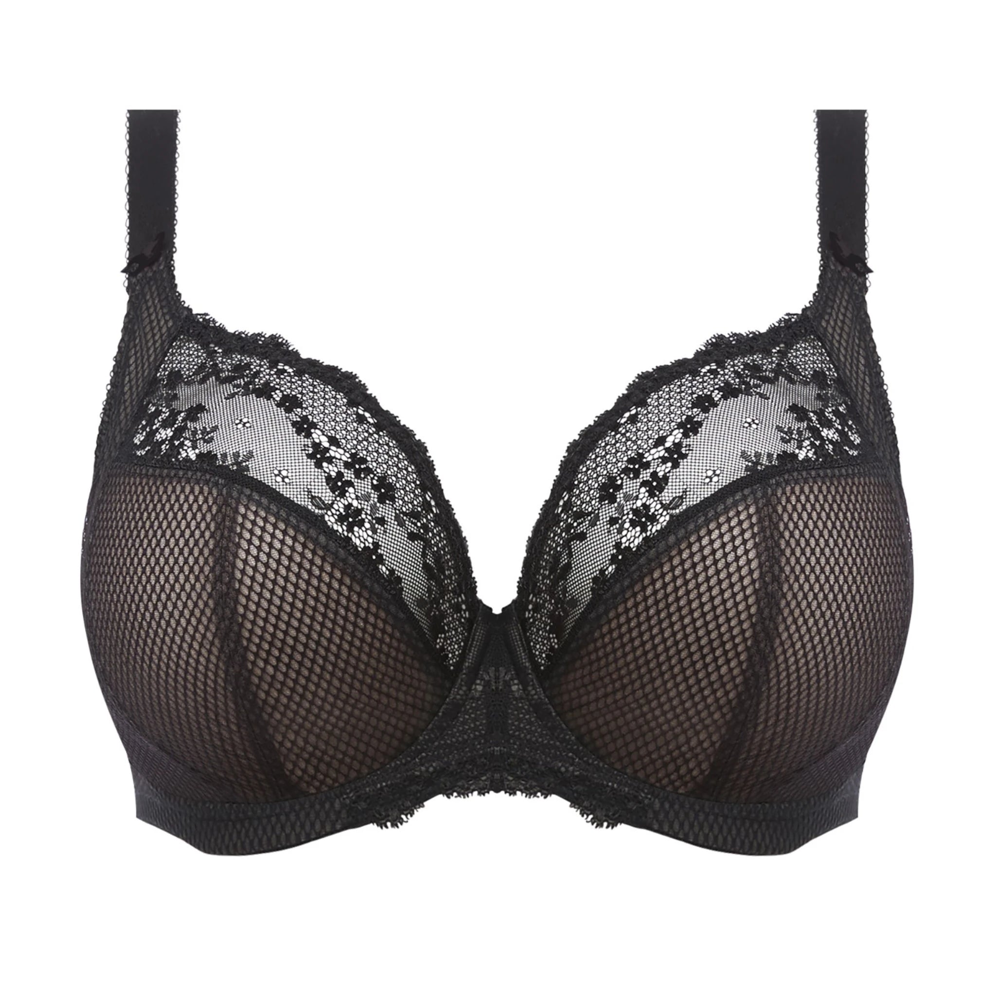 Elomi Charley Stretch Plunge Bra in Black - Cut Out