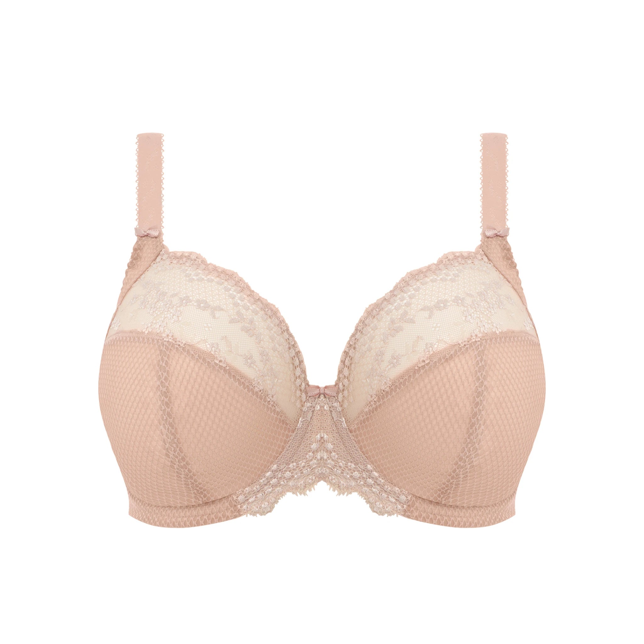 Elomi Charley Stretch Plunge Bra in Fawn - Cut Out