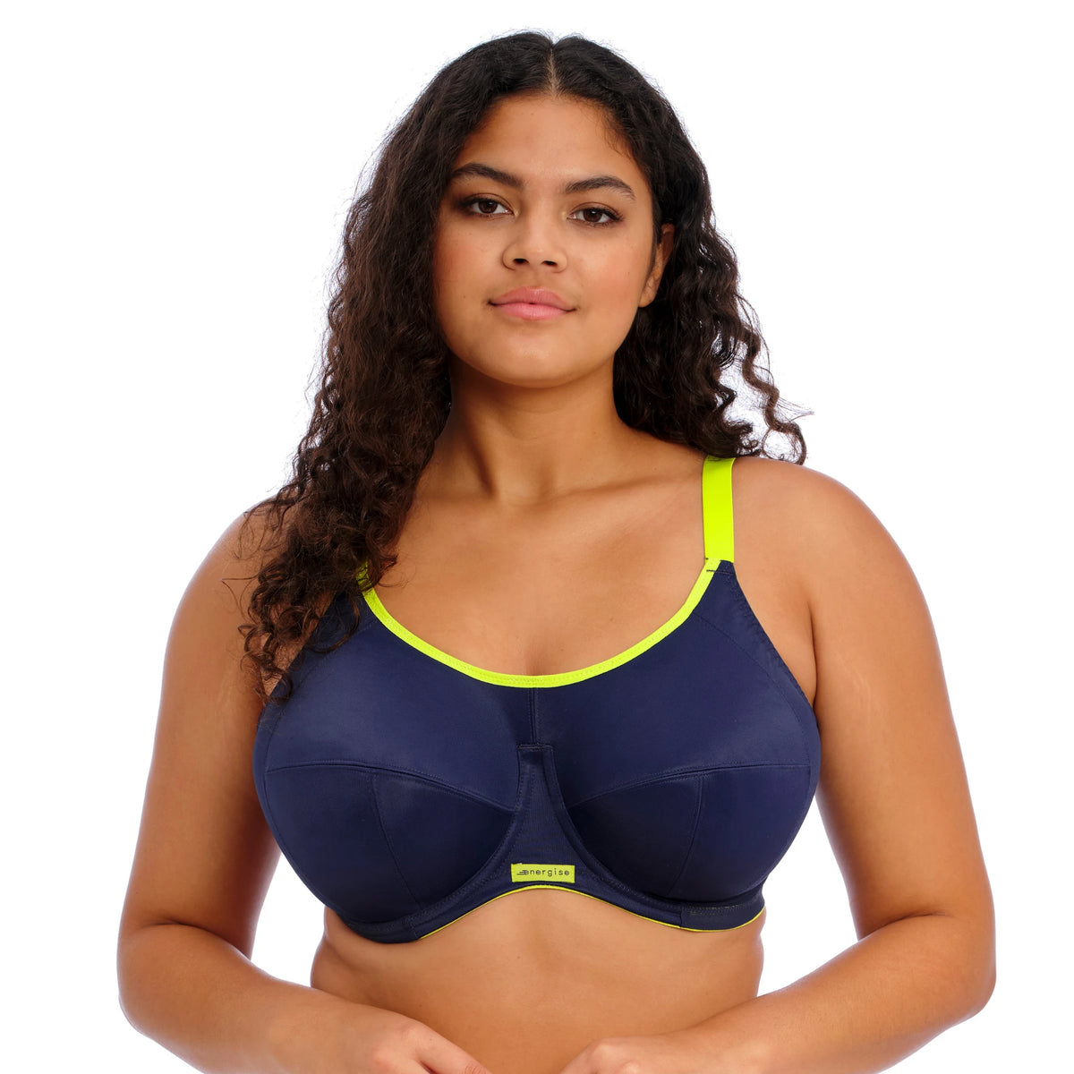 Elomi Energise Sports Bra in Navy - Front View
