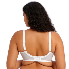 Elomi Energise Sports Bra in White - Back View