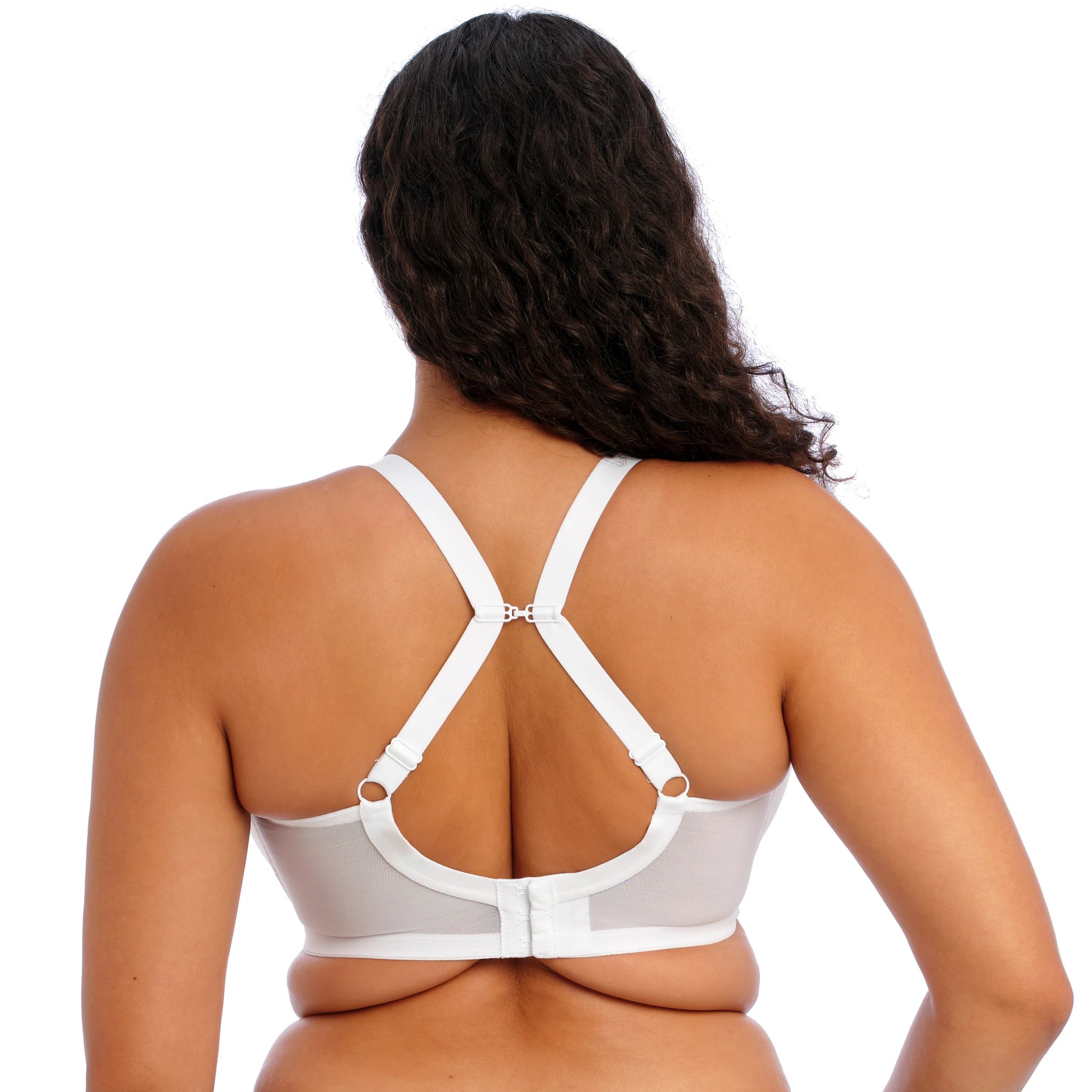 Elomi Energise Sports Bra in White - Racer Back