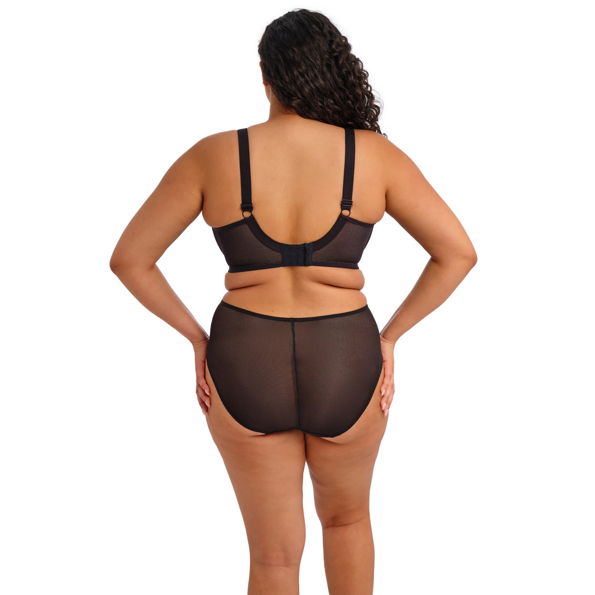 Elomi Kintai Plunge Bra in Black - Back View