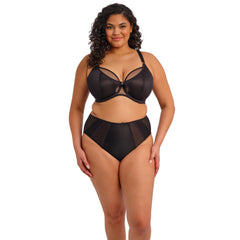 Elomi Kintai Plunge Bra in Black - Front View