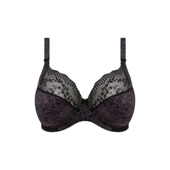 Elomi Lucie Stretch Plunge Bra in Black - Cut Out