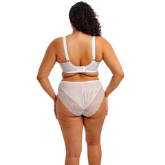 Elomi Lucie Stretch Plunge Bra in White - Back View