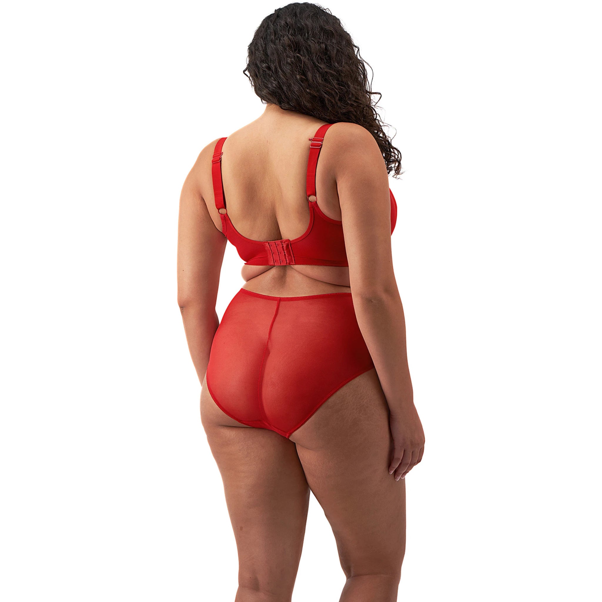 Elomi Matilda Plunge Bra in Haute Red - Back View
