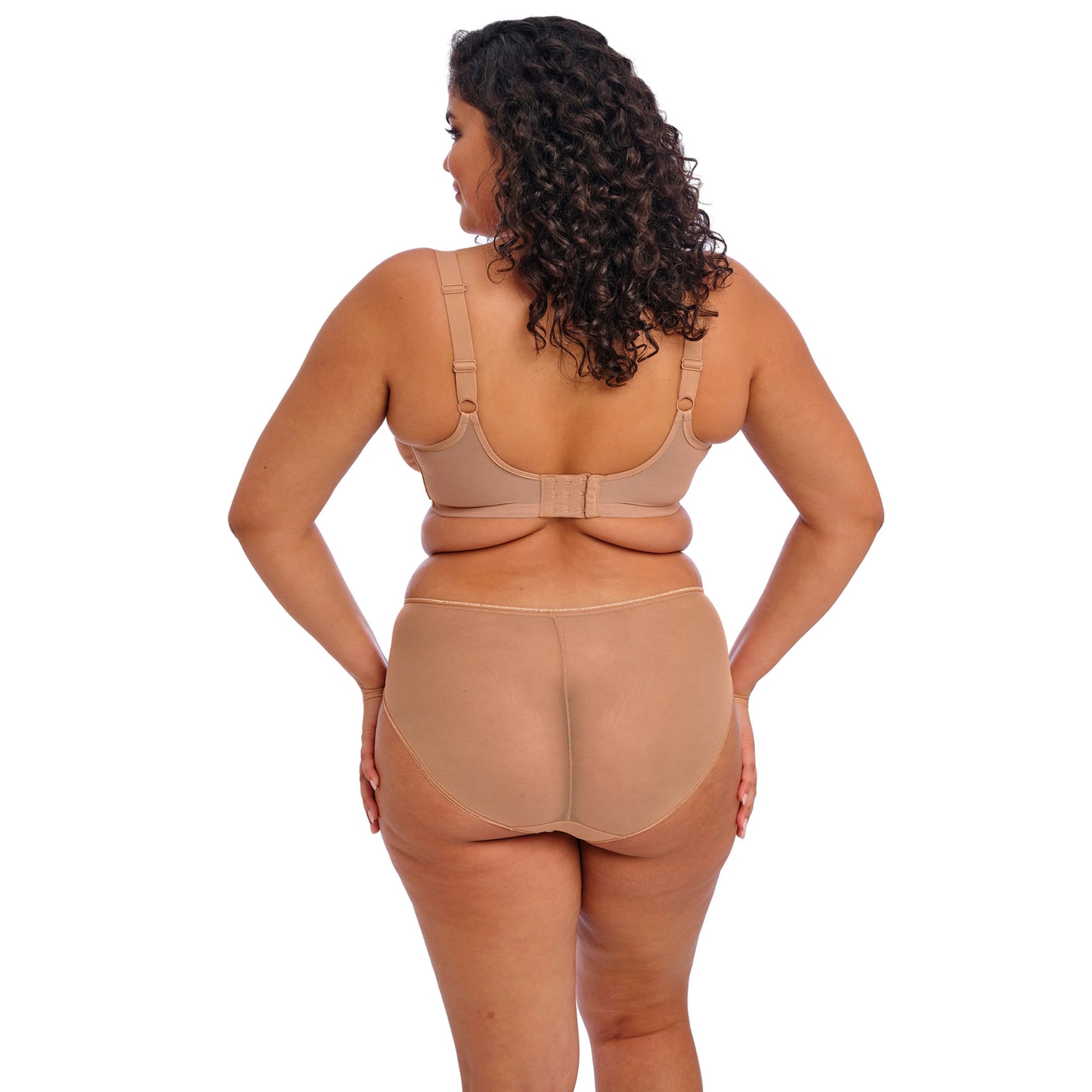 Elomi Matilda Plunge Bra in Cafe Au Lait - Back View