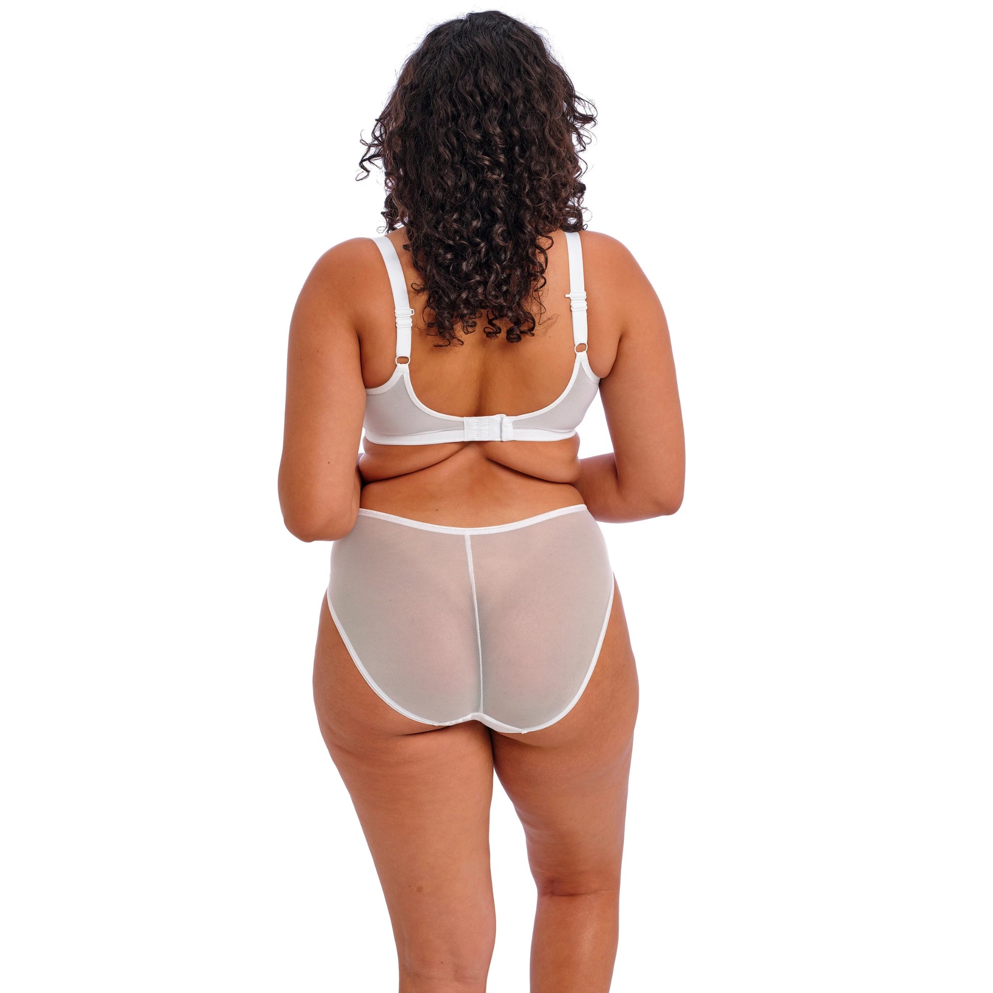 Elomi Matilda Plunge Bra in White - Back View