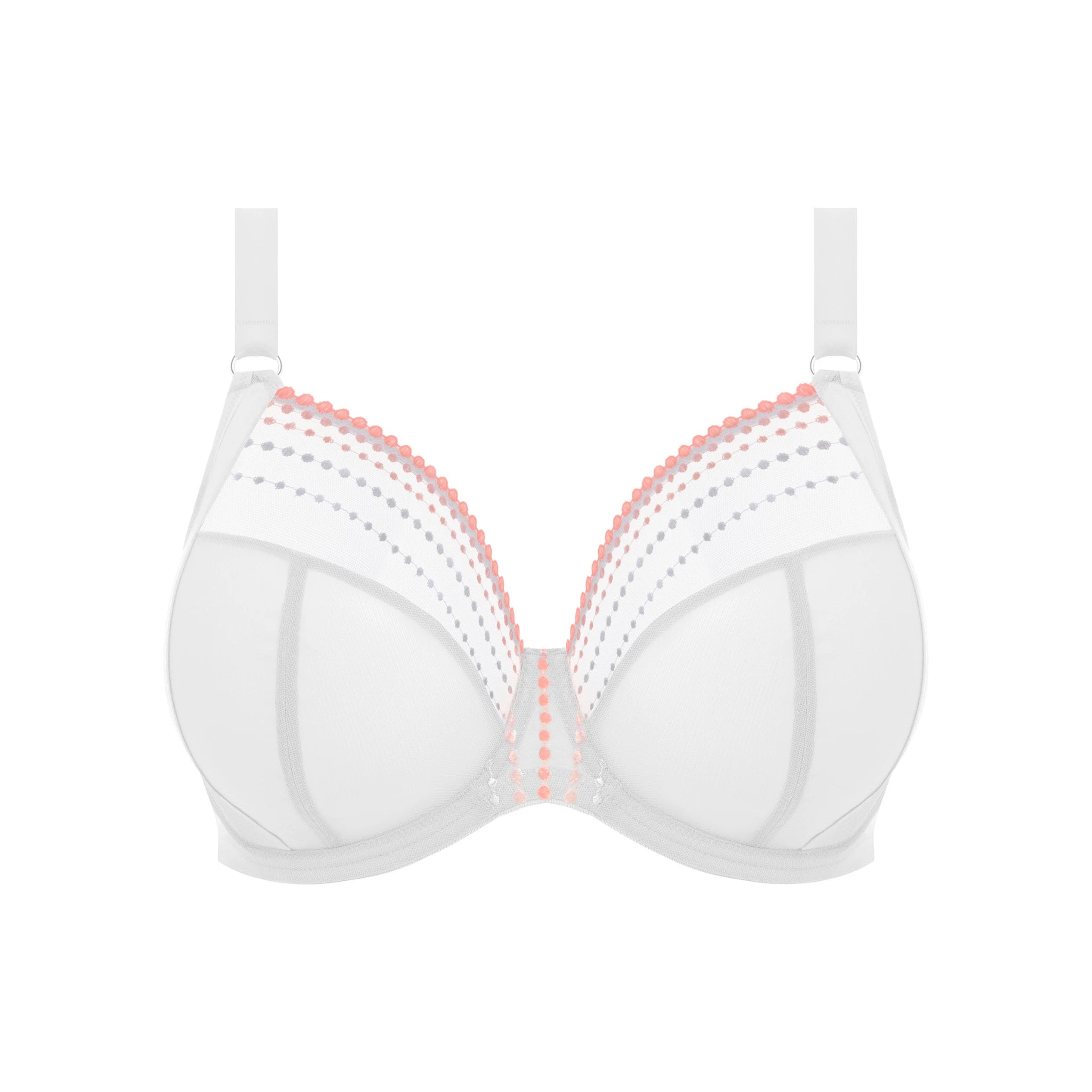 Elomi Matilda Plunge Bra in White - Cut Out